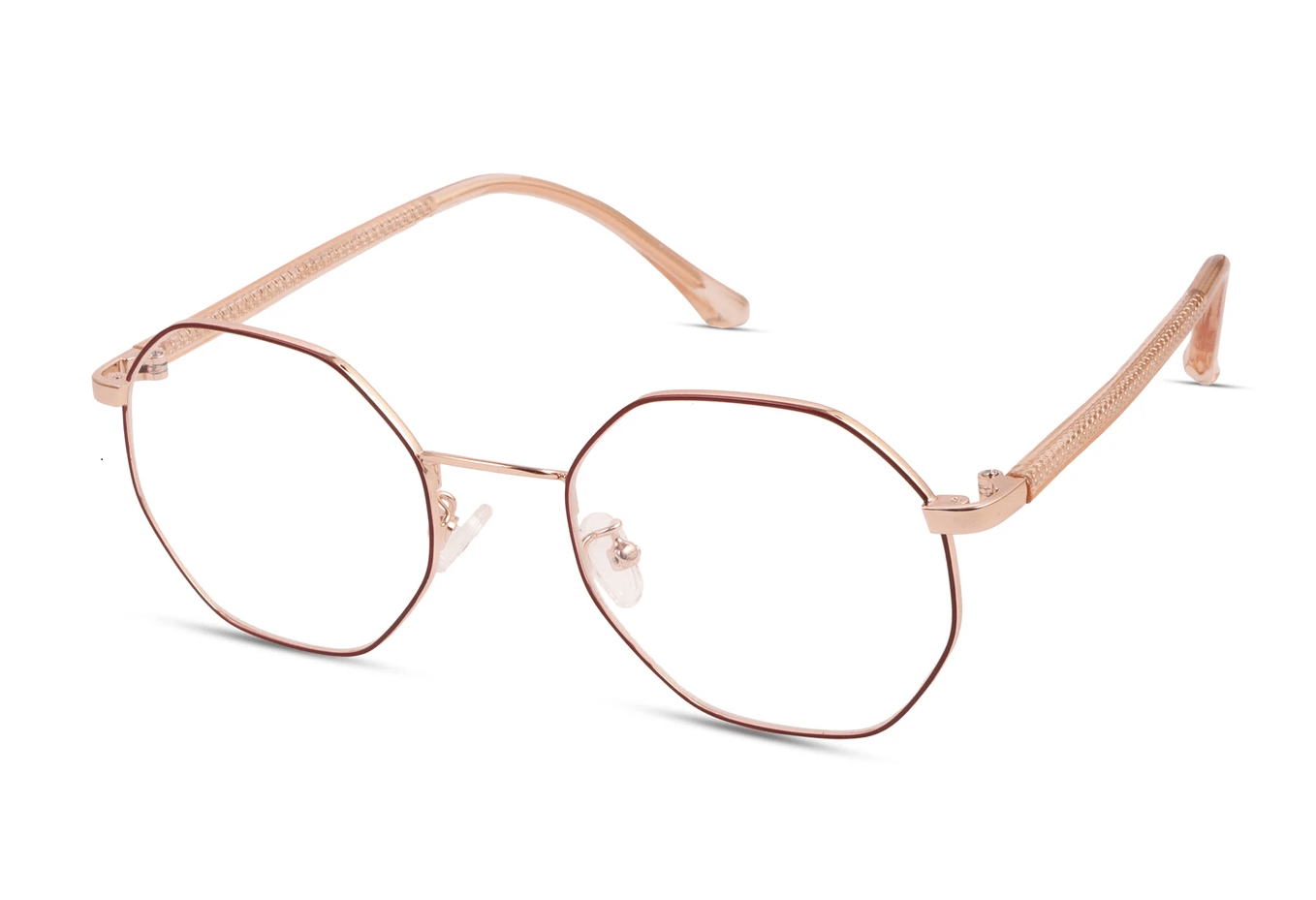 Full Rim Geometric Metal Frame