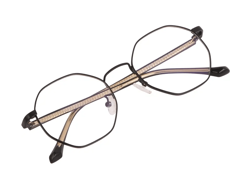 Full Rim Geometric Metal Frame